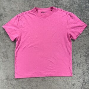 Women’s Small Weekday Oversized T-Shirt Hot Pink Boxy Crewneck